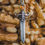 Thumbnail: Spessartine Garnet Sword Necklace