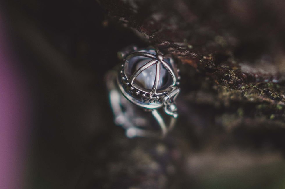 Thumbnail: The Mausoleum Locket Ring - Size 5 1/2 US