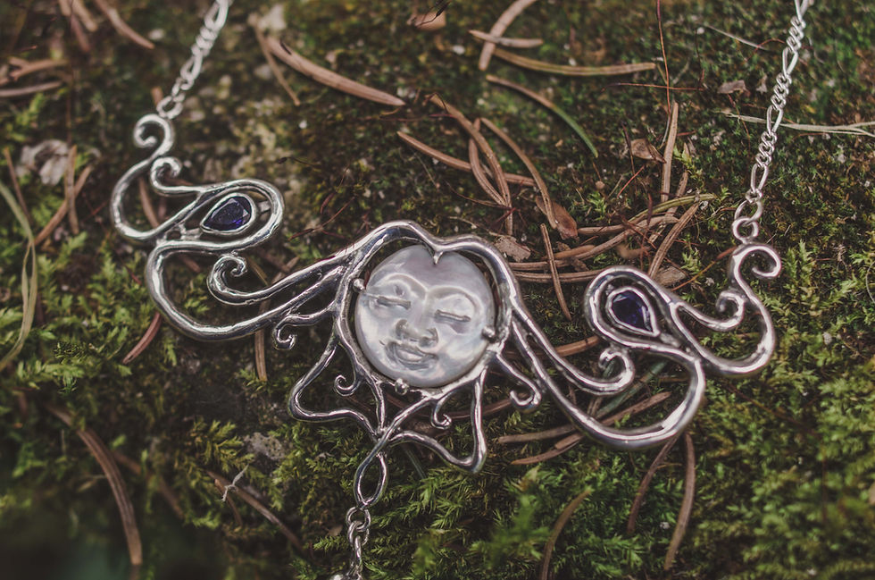 Thumbnail: 'Magical Middle Sister Moon' Statement Necklace