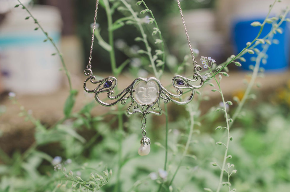 Thumbnail: 'Magical Middle Sister Moon' Statement Necklace
