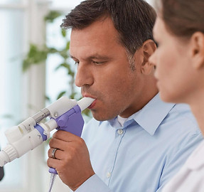imagem ilustrativa do exame de espirometria
