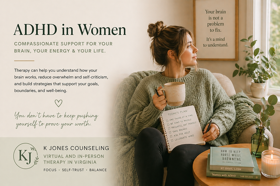 ADHD in women therapy virginia