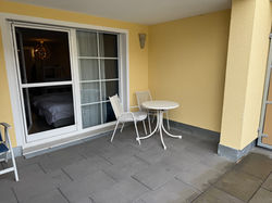 Balkonansicht des Aparthotel Blue Riverside-Ulm in Blaustein