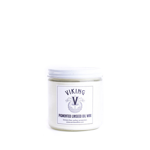 Viking Pigmented Linseed Oil Wax: White | www.earthandflax.com