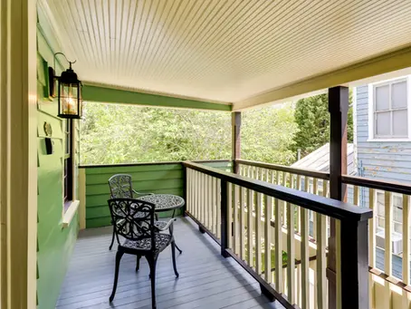 Linseed Oil Paint on beautiful historic porch.