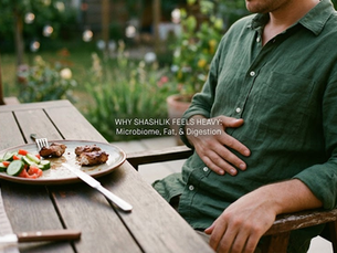 Why you may feel heavy after a barbecue: microbiome, fatty foods and digestion
