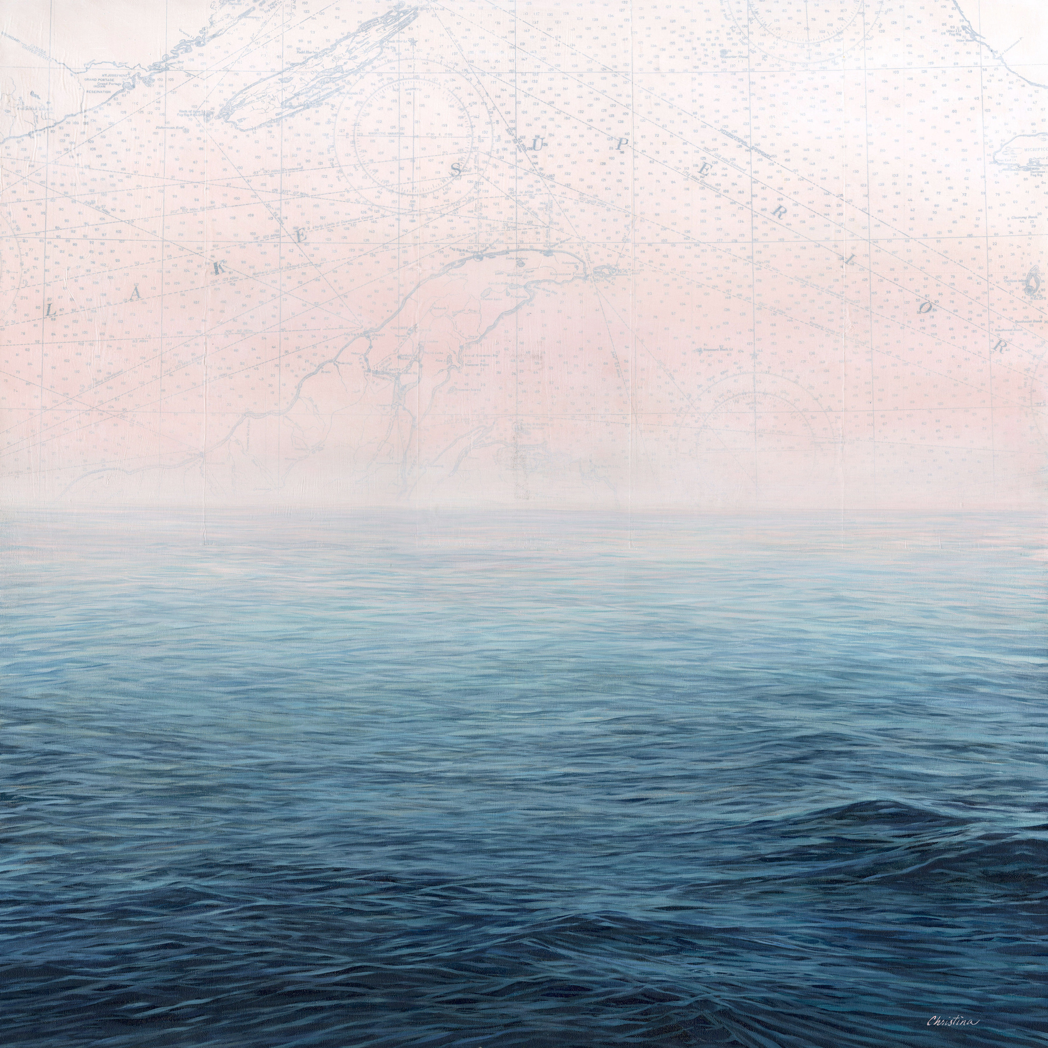 "Eternal Ebb and Flow" | 12'' x 12'' signed print on 13'' x 13'' paper