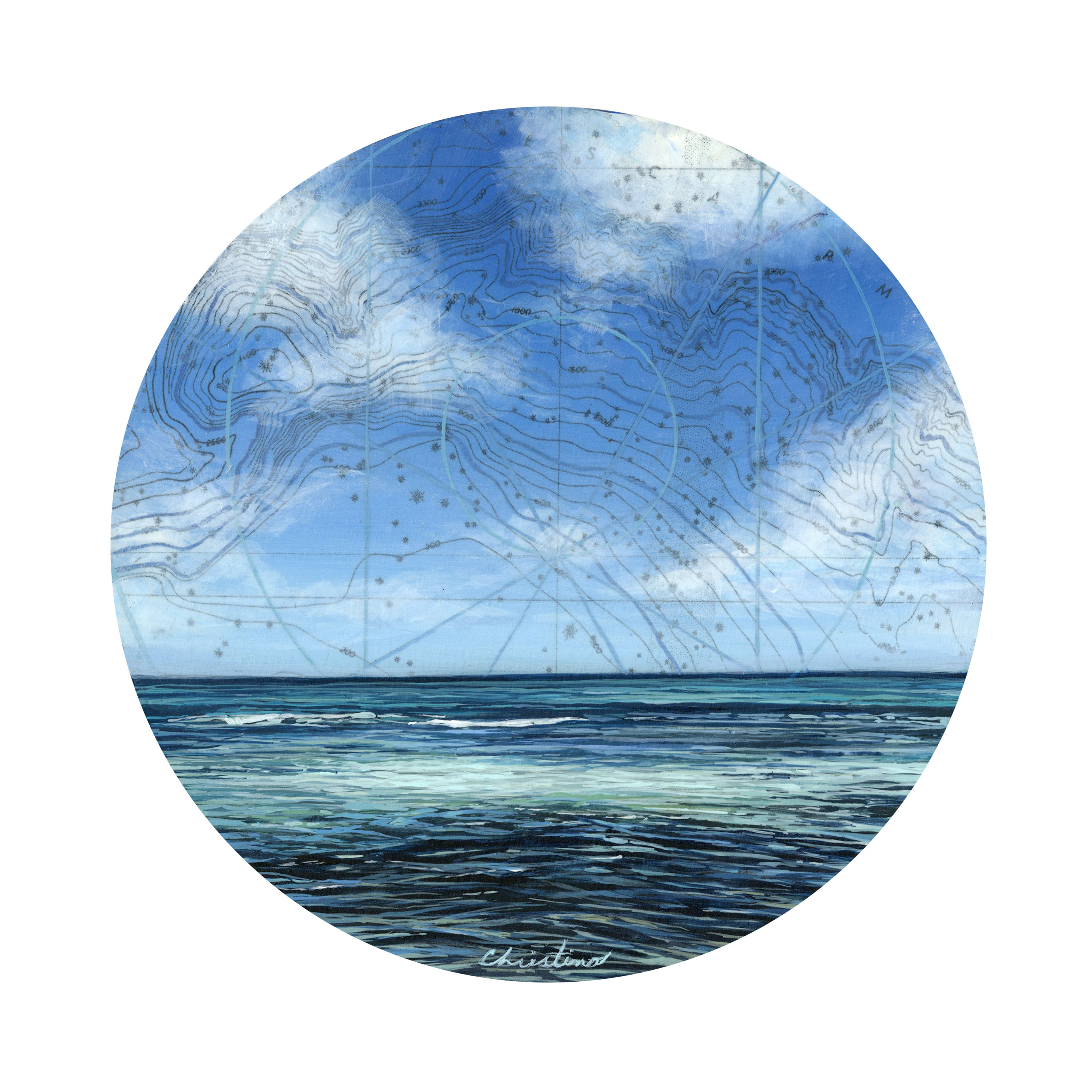 "Contented" | 8'' signed print on 10'' x 10'' paper