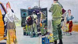 Bus stop diptych, 2005