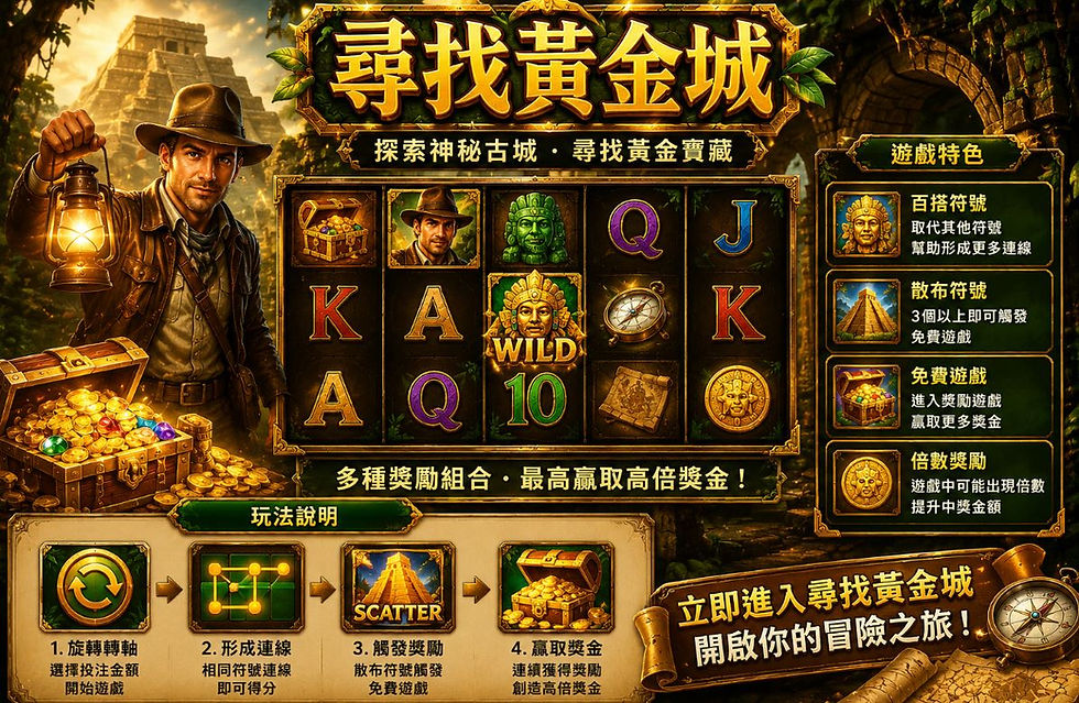 尋找黃金城玩法怎麼玩?新手快速認識遊戲機制