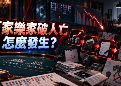 百家樂家破人亡怎麼發生?從追損到借貸整理4個失控警訊