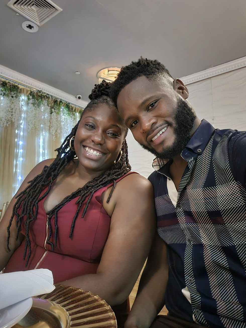 Hubby and me at our wedding party