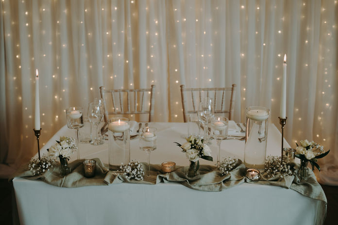 Fairy light backdrop