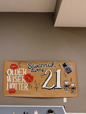 21st Birthday Banner