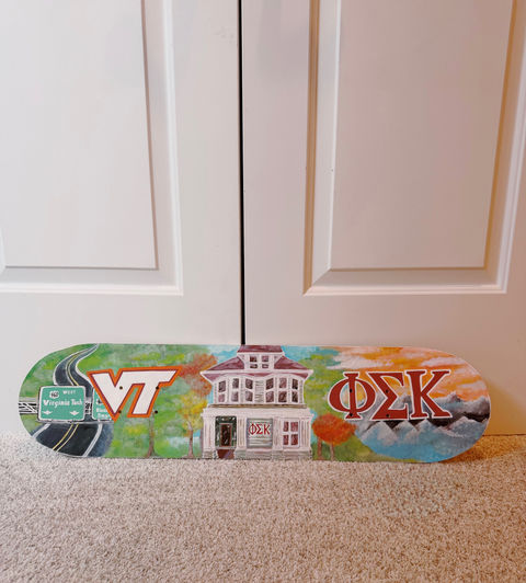 Virginia Tech Skateboard