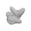 Thumbnail: Heavy  Ceramic Bunny White Pink Knick Knack Vintage