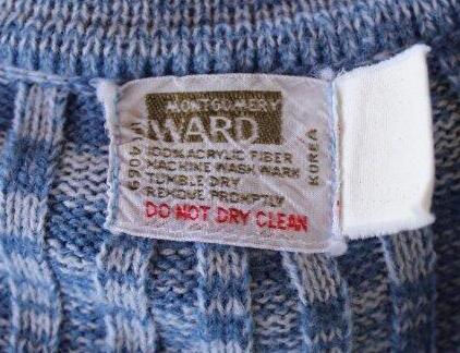 Thumbnail: Ladies Vintage Blue Sweater Montgomery Ward
