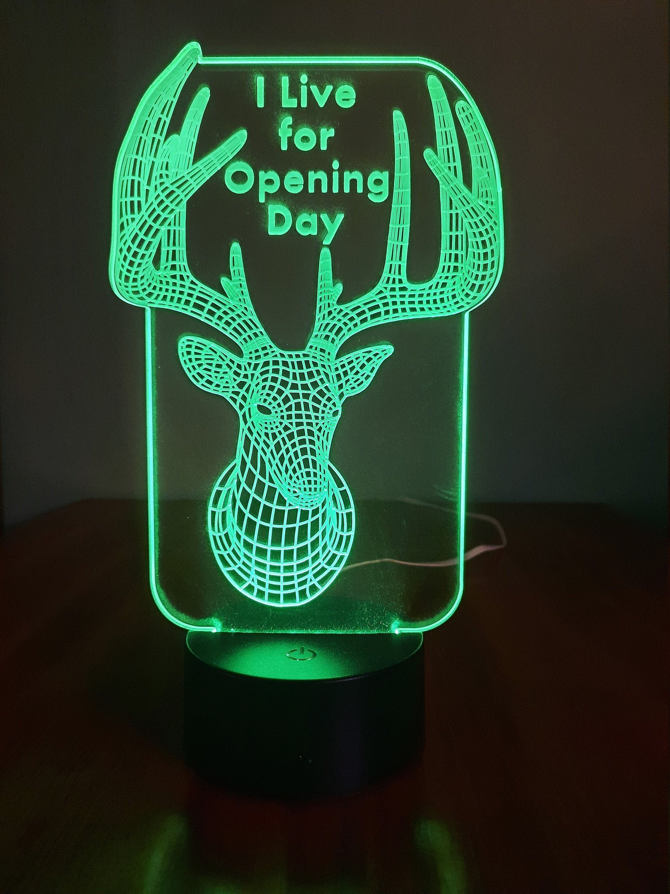 "I Live for Opening Day" 3D LED Lamp (1091) - FREE Shipping!