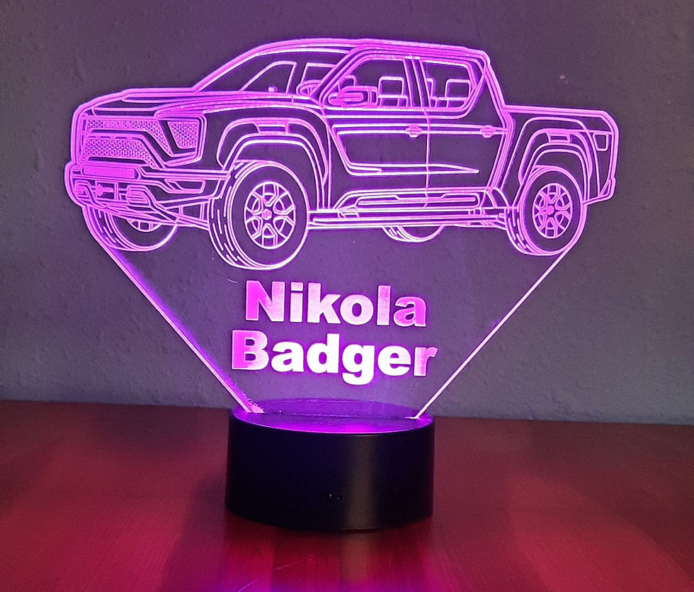 Thumbnail: "Nikola Badger" 3D LED Lamp (1283) - FREE SHIPPING