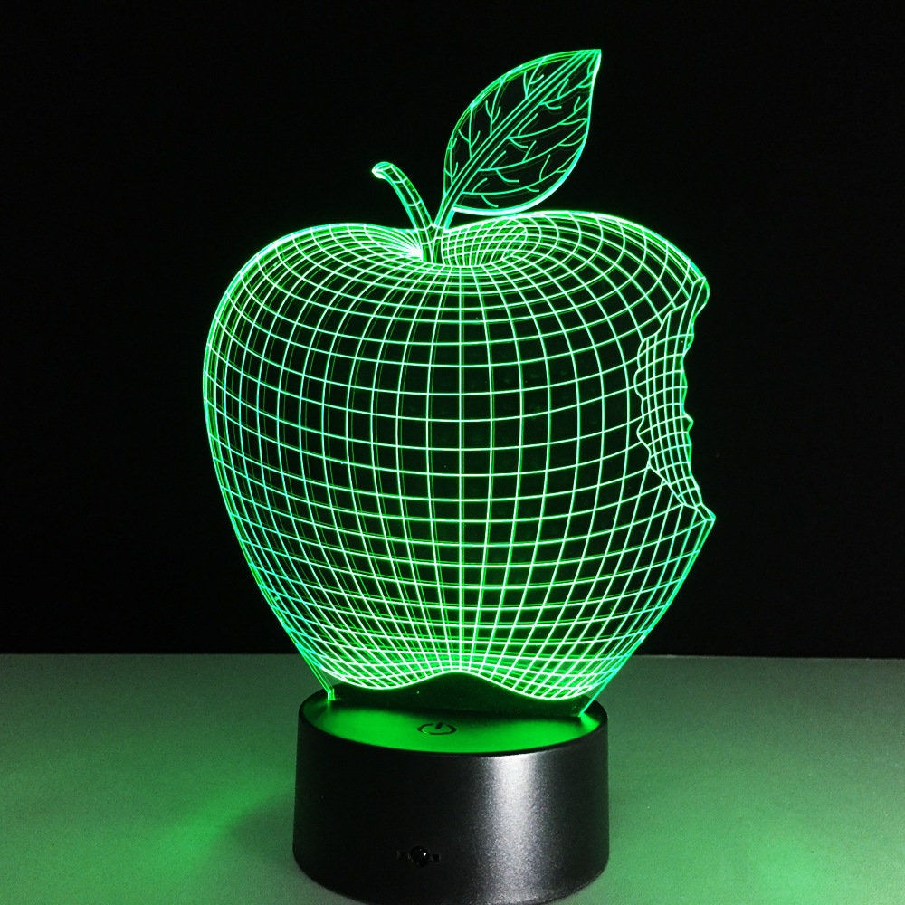 "Teacher's Apple" 3D LED Lamp (2161) - FREE Shipping!