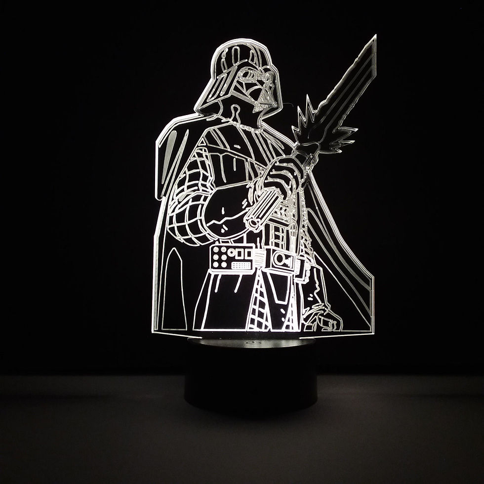 Thumbnail: "Darth Vader with Light Saber" 3D LED Lamp (1225)