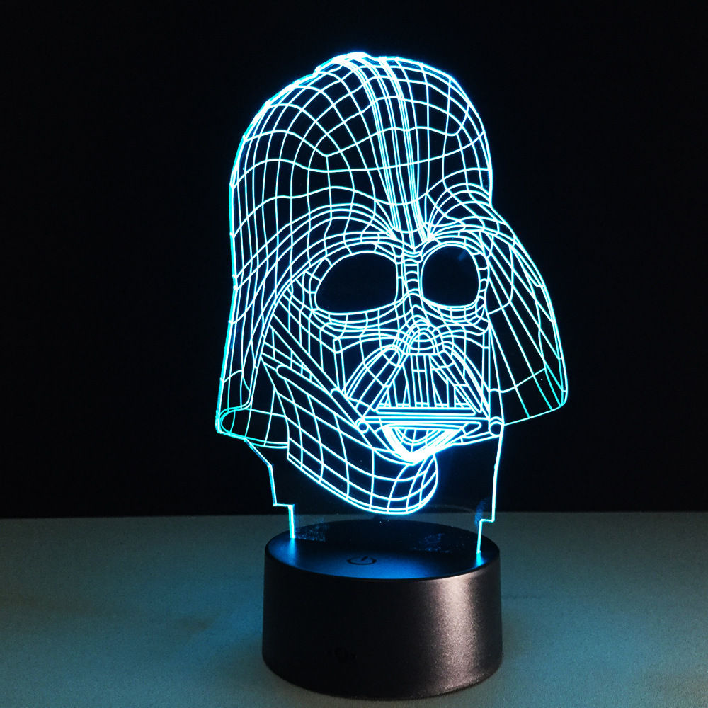 "Darth Vader Helmet" 3D LED Lamp (2039)