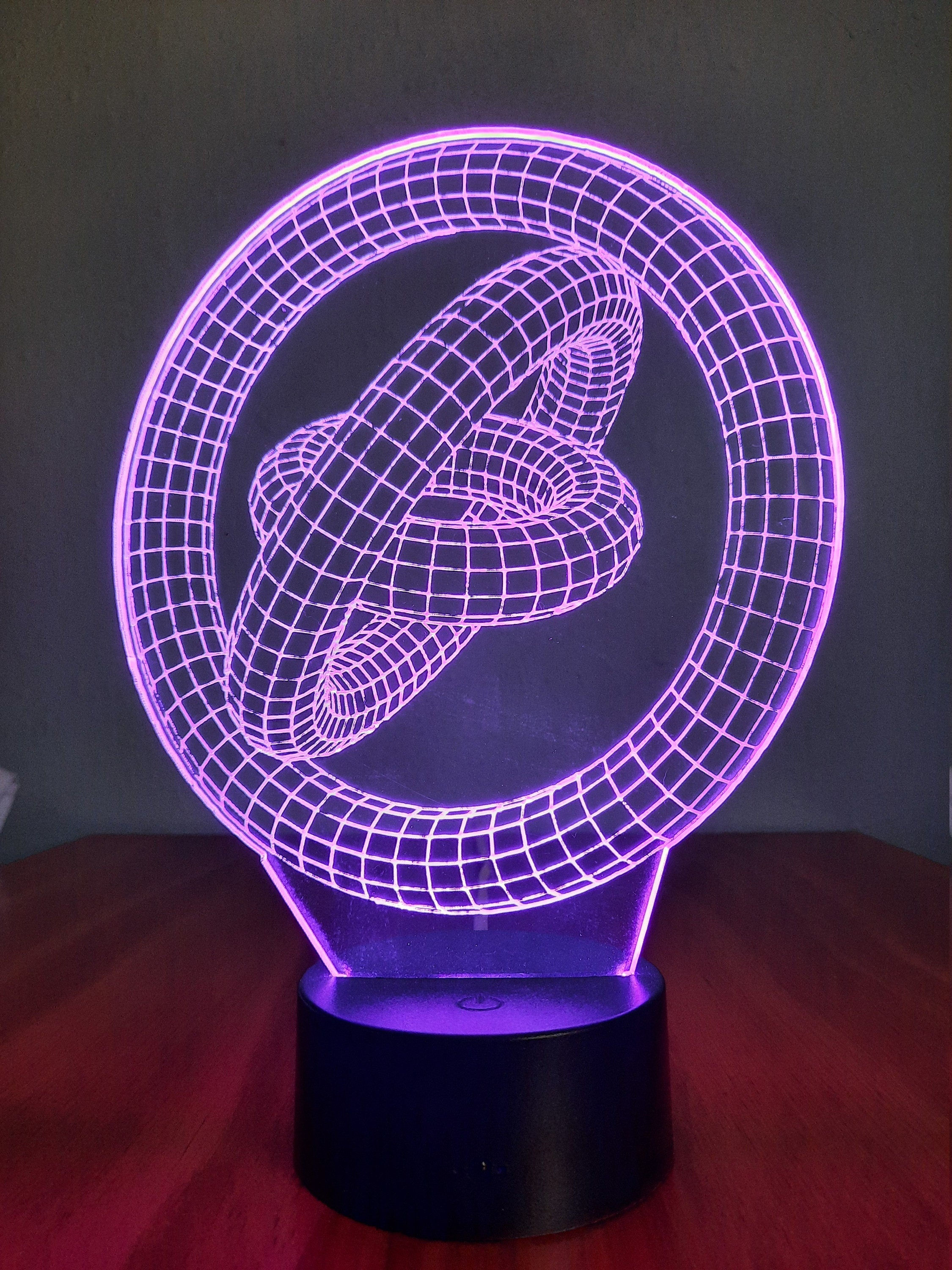 "Geometric Rings" LED Lamp (1145) - FREE SHIPPING!