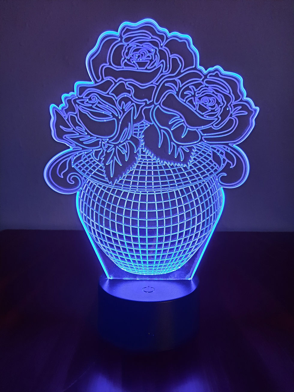Thumbnail: "Vase of Roses" 3D LED Lamp (1140) - FREE SHIPPING!
