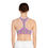 Thumbnail: Sports Bra - Pink & Lime Green Retro Paisley Yoga Top for Women