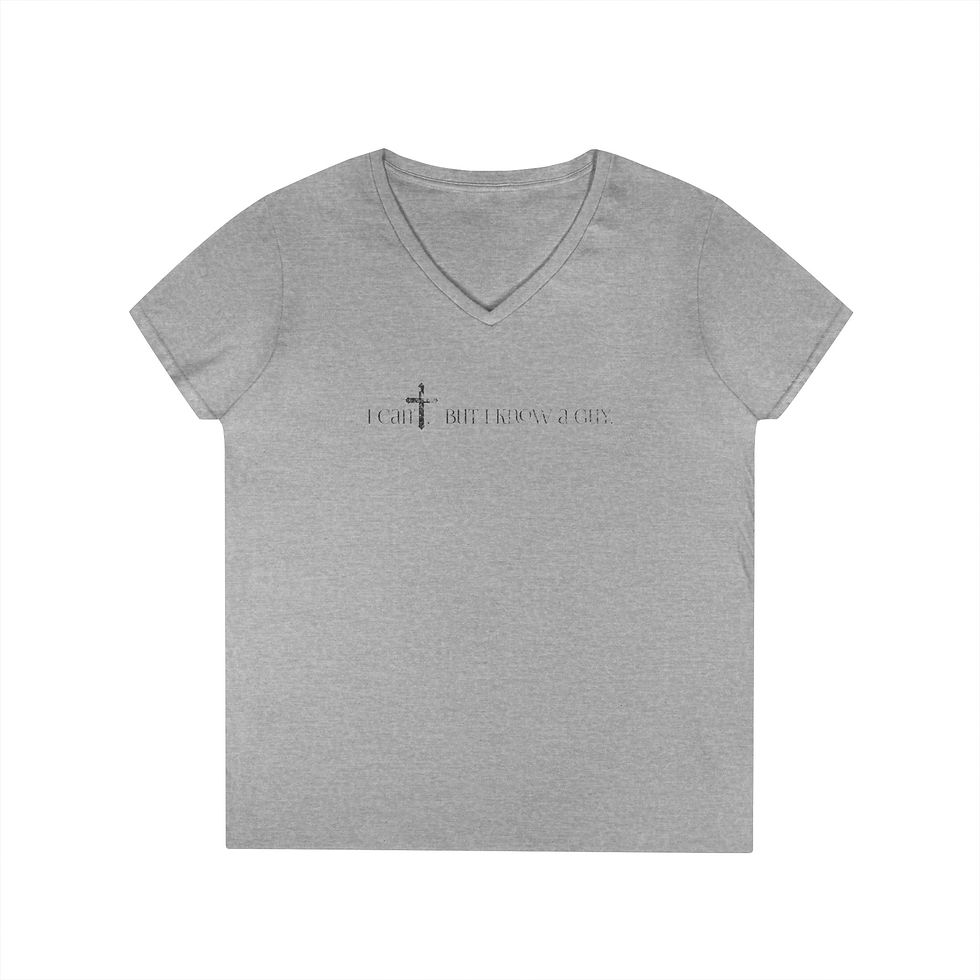 faith based v neck t-shirt gift for men and women