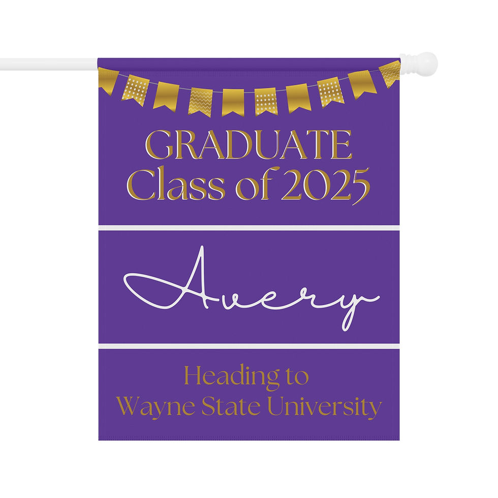 custom graduation flag