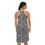 Thumbnail: Black and white matching couples outfit set, featuring printed dress and short-sleeve shirt.