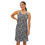 Thumbnail: Coordinated outfit with black and white patterned racerback dress and matching shirt.