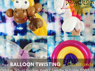 School Holiday Balloon Fun at Coastlands!