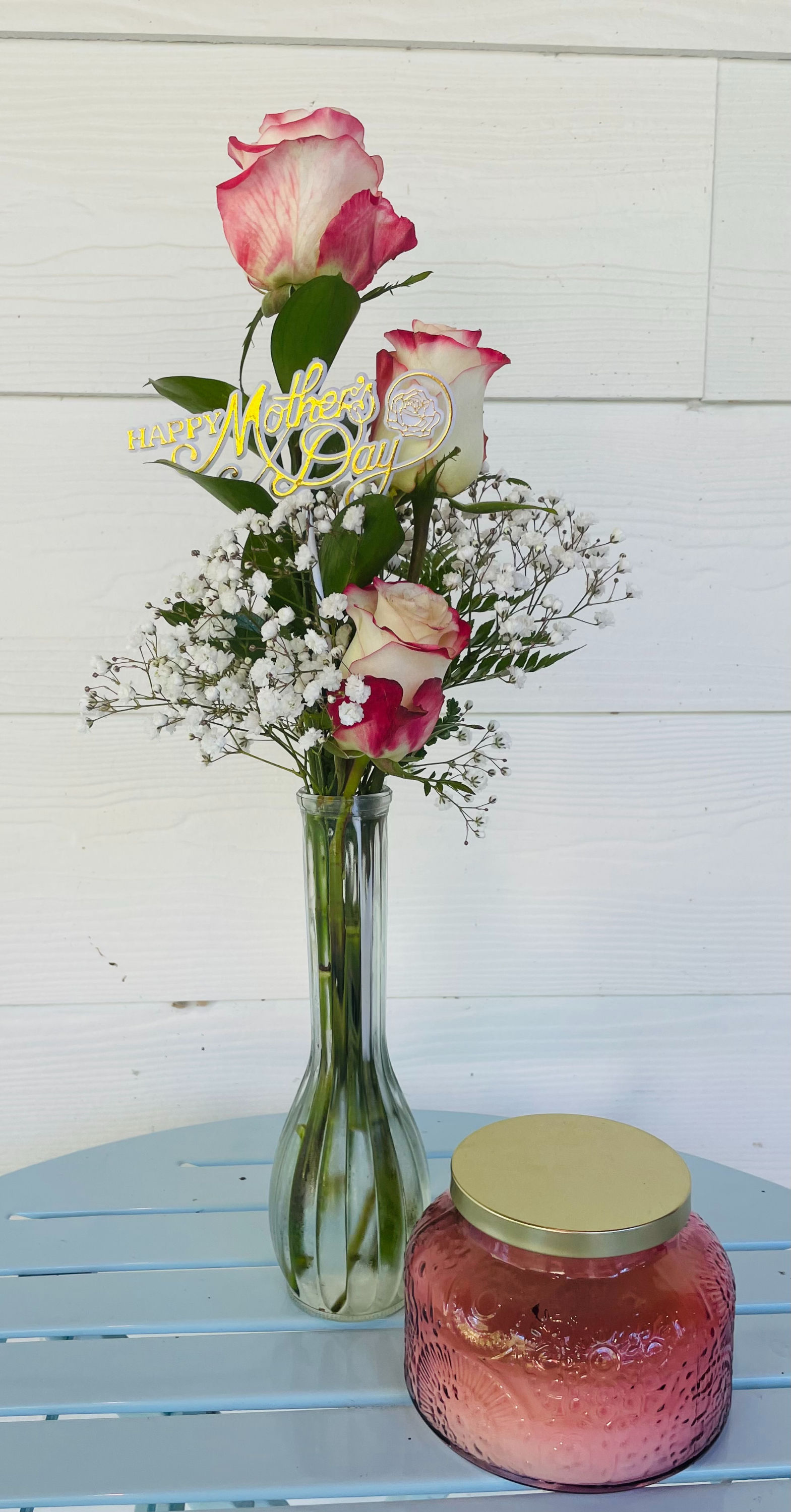 3 Rose Bud Vase