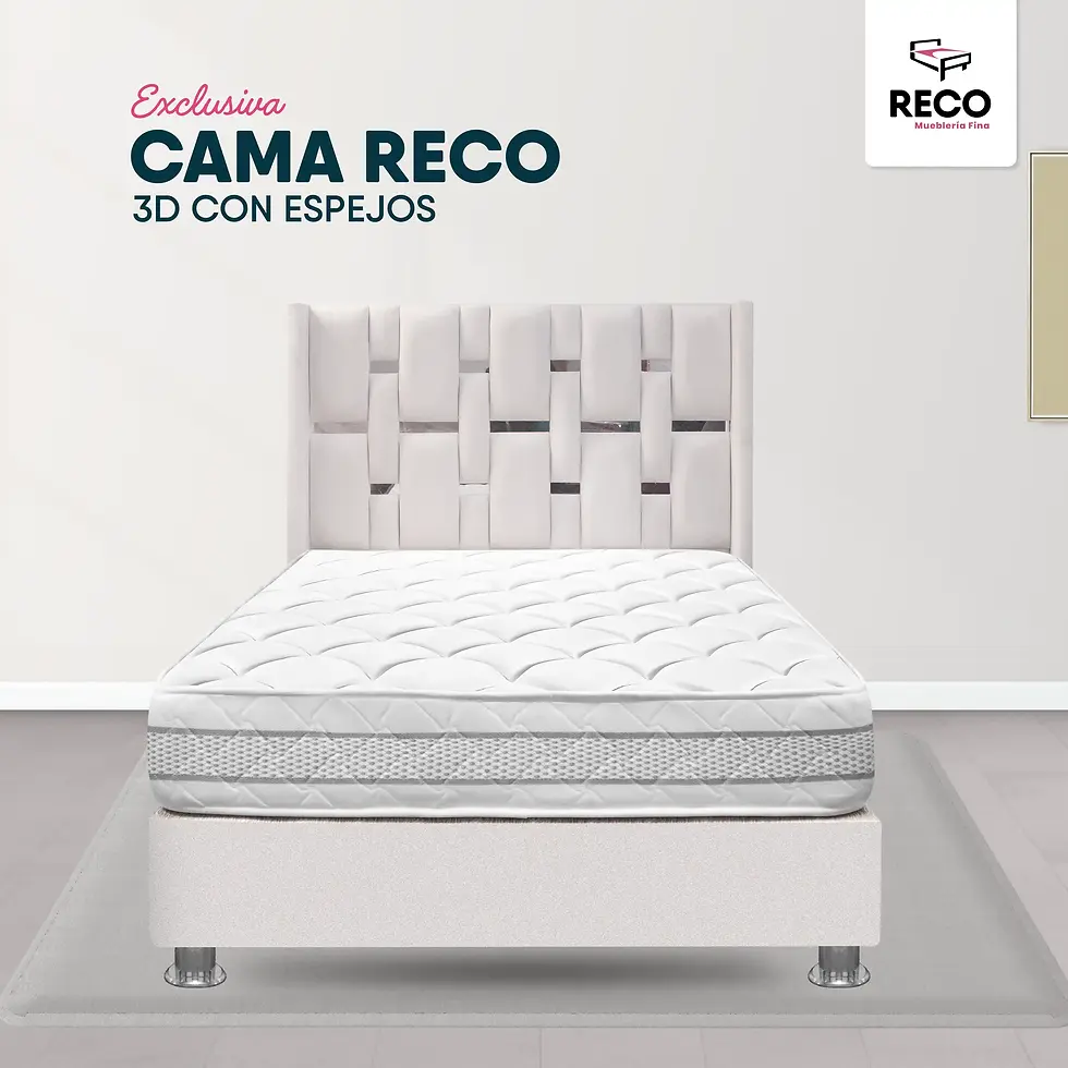 Cama 3D con espejos