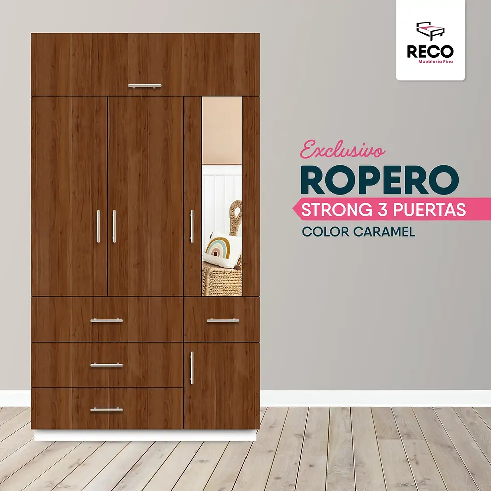 Miniatura: Ropero Strong de 3 puertas Caramel
