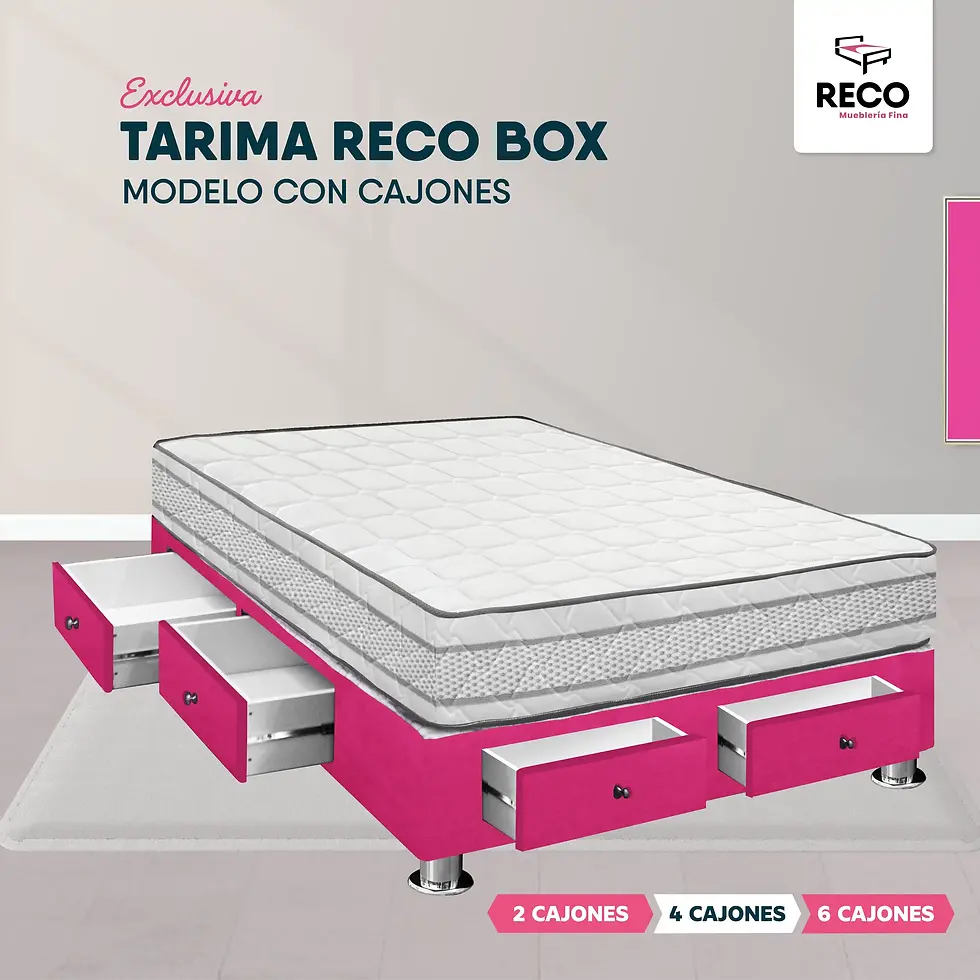 Miniatura: Tarima de 2 plz con cajones