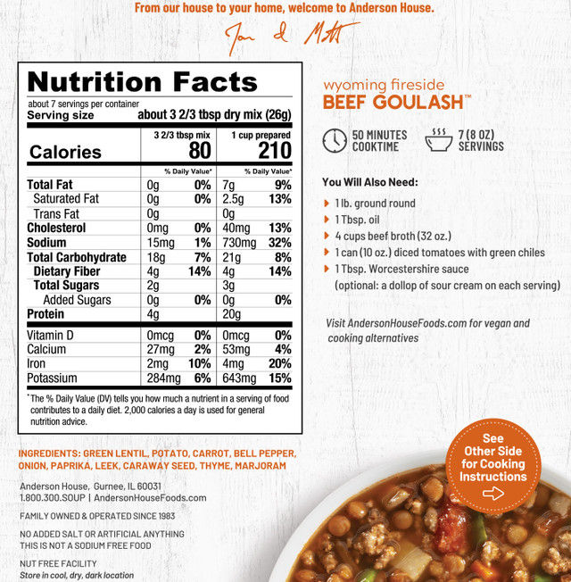 Thumbnail: Wyoming Fireside Beef Goulash Soup Mix