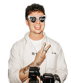 photograoher crt weddings chris with sunglasses posing with camera