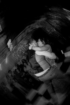 bride and groom on dancefloor