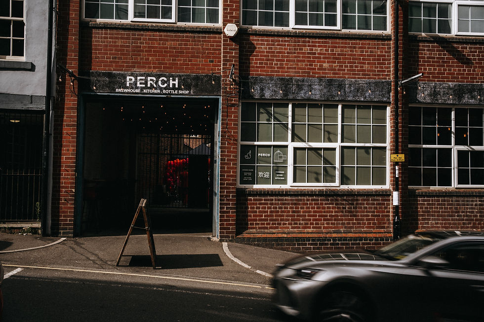 outside of warehouse brick building