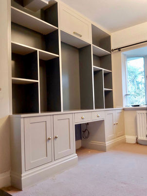 bespoke carpentry services custom made furniture New Heights Carpentry Reigate alcove unit
