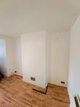 Bespoke TV Media Unit, Reigate, Surrey. New Heights Carpentry. 