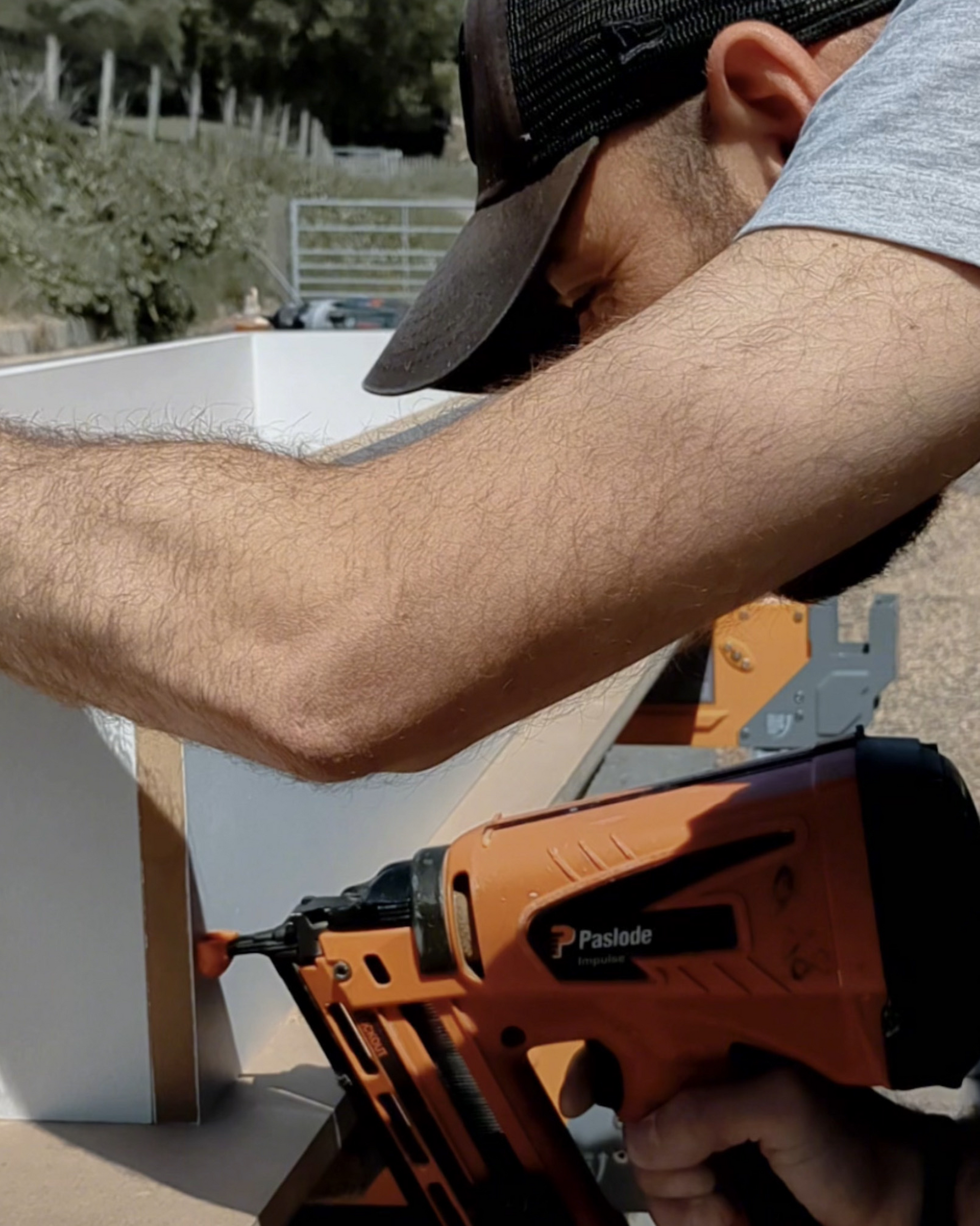 Behind the carpentry at New Heights Carpentry
