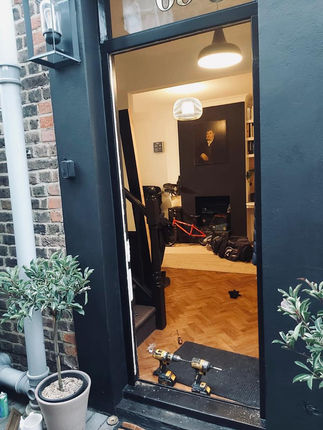 Custom timber front door installation and fitment in Reigate by New Heights Carpentry