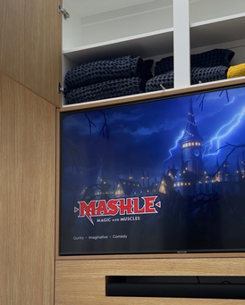 Bespoke Media Wall with Electric Fireplace and LED Lighting in Surrey. 