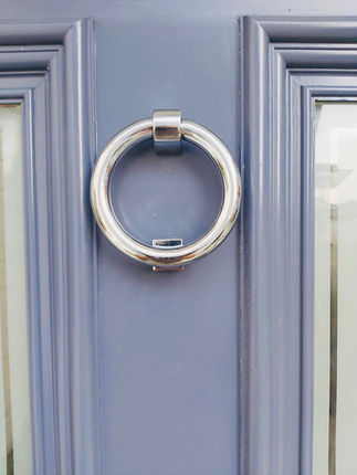 Custom timber front door installation and fitment in Reigate by New Heights Carpentry