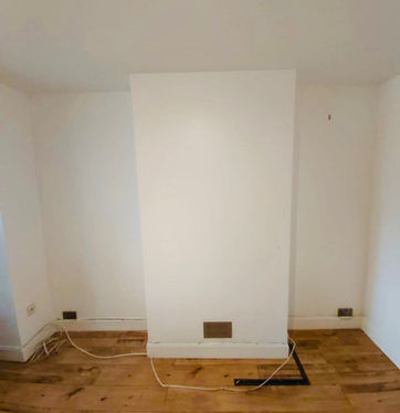 Bespoke TV Media Unit, Reigate, Surrey. New Heights Carpentry.
