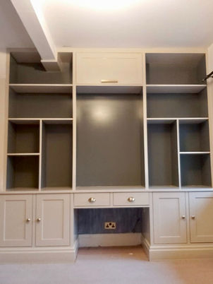 bespoke carpentry services custom made furniture New Heights Carpentry Reigate alcove unit
